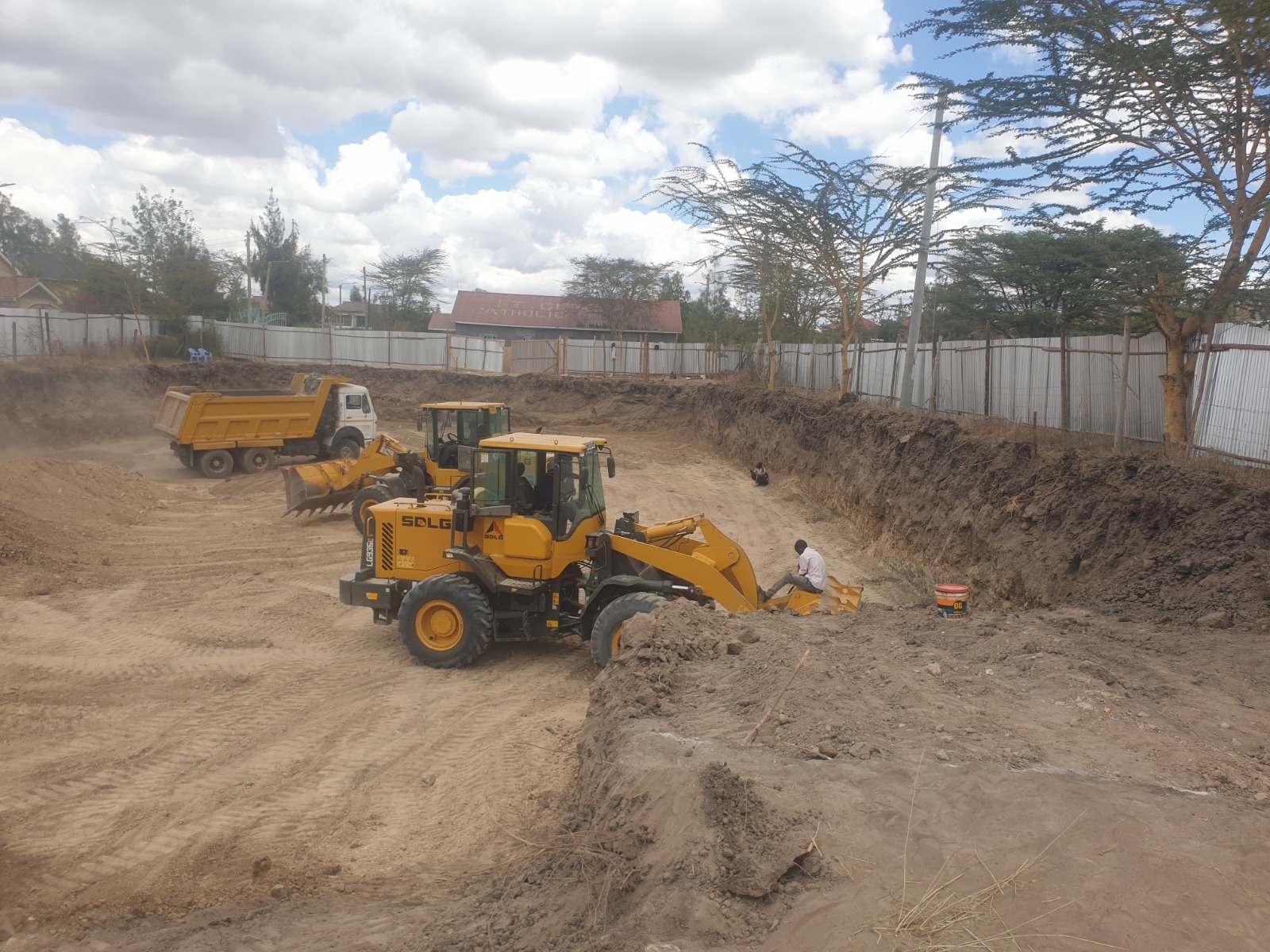 DEEEP EXCAVATION FOR BASEMENT-ATHI RIVER